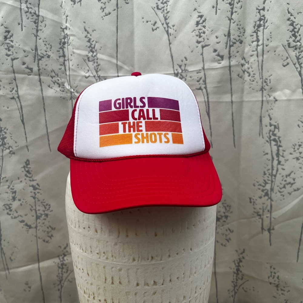 Trucker Hat “Girls Call the Shots” 21 seeds tequila brand promo hat.